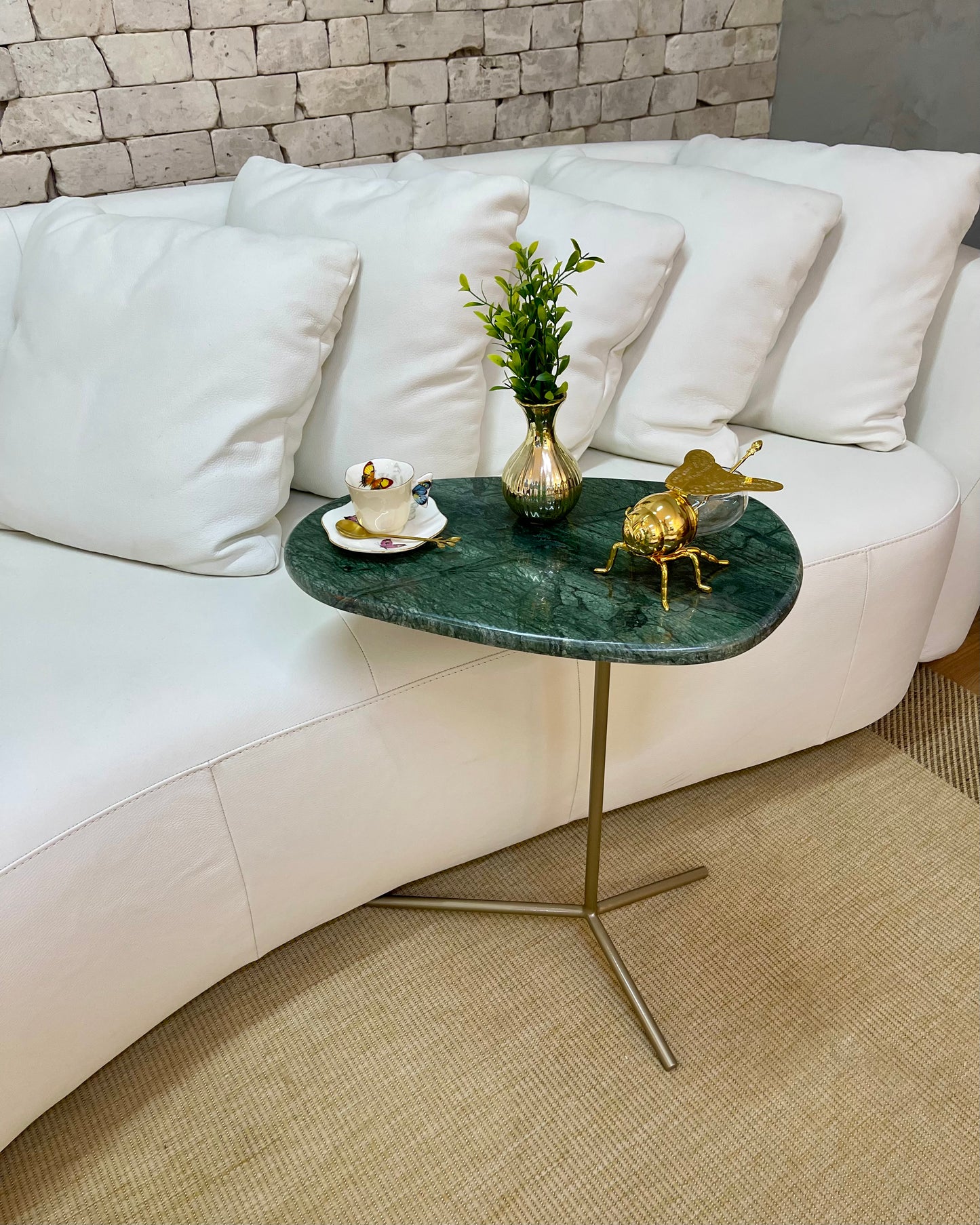 Mesa Ramos Sottile - Mármore Verde Guatemala