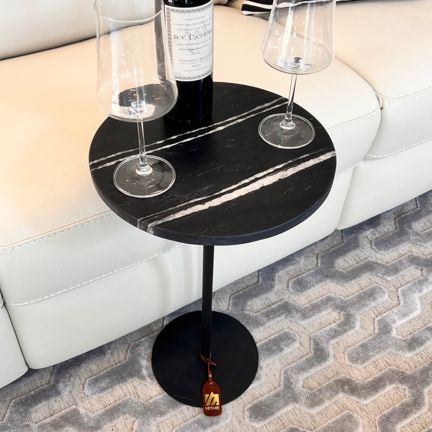 Linha Zera - Mármore Nero Striatto - Base cor Preta