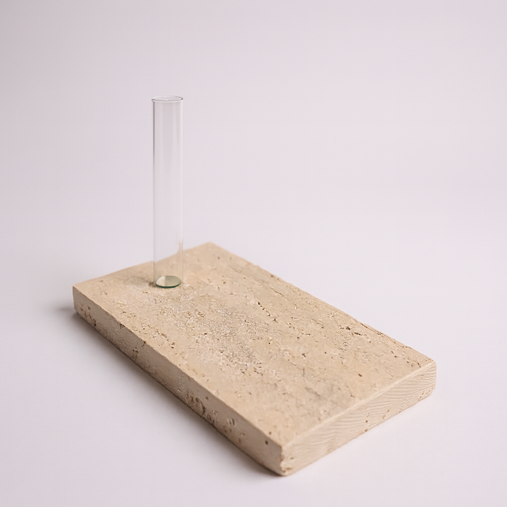 Mesa de Apoio Tulipa + Ganhe uma Bandeja de Mármore Travertino Romano Legítimo ou Porta Flor