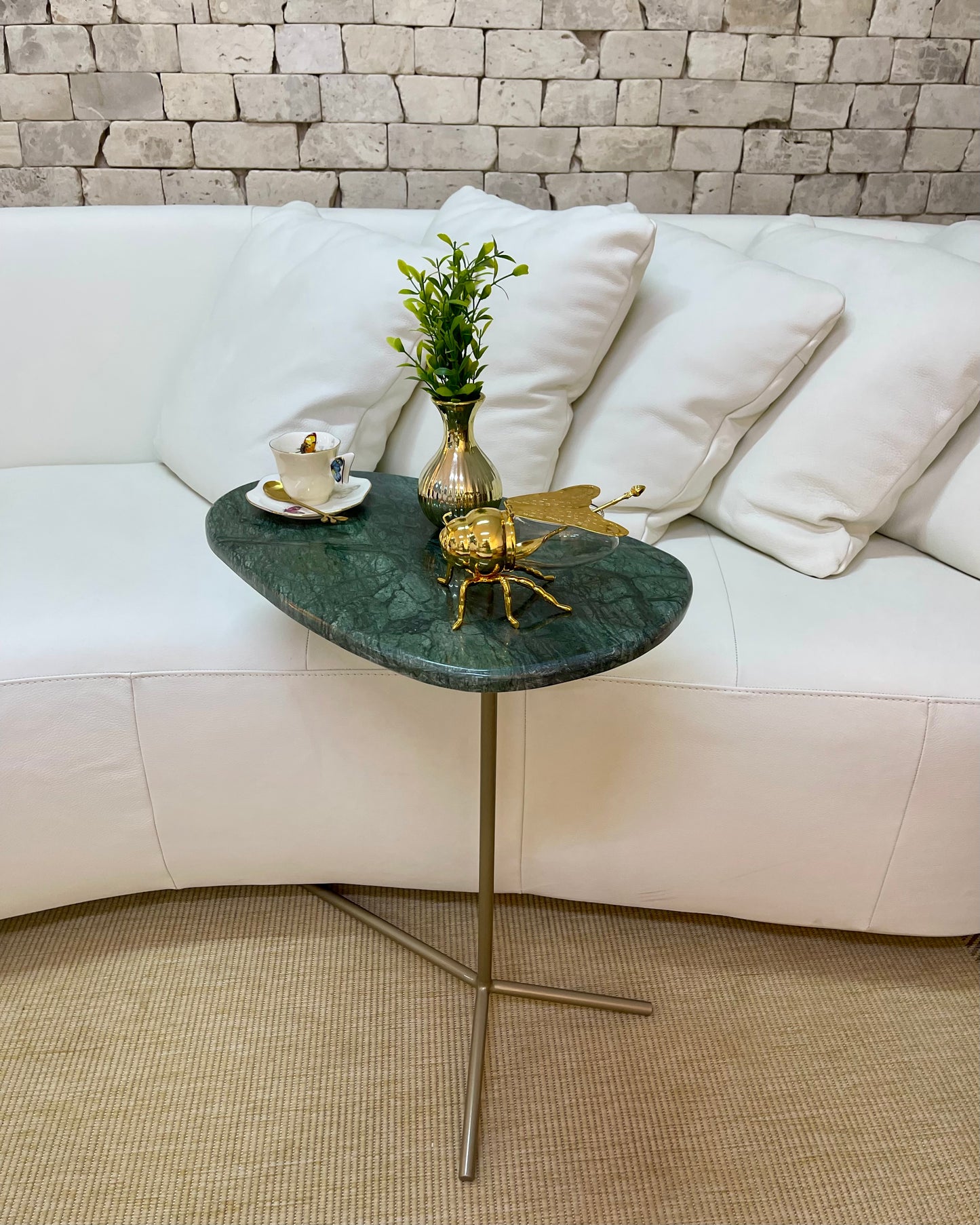 Mesa Ramos Sottile - Mármore Verde Guatemala