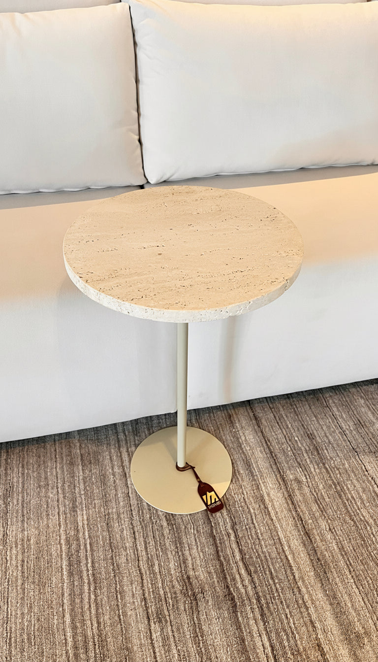 Linha Zera - Mármore Travertino Romano - Base cor Marfim
