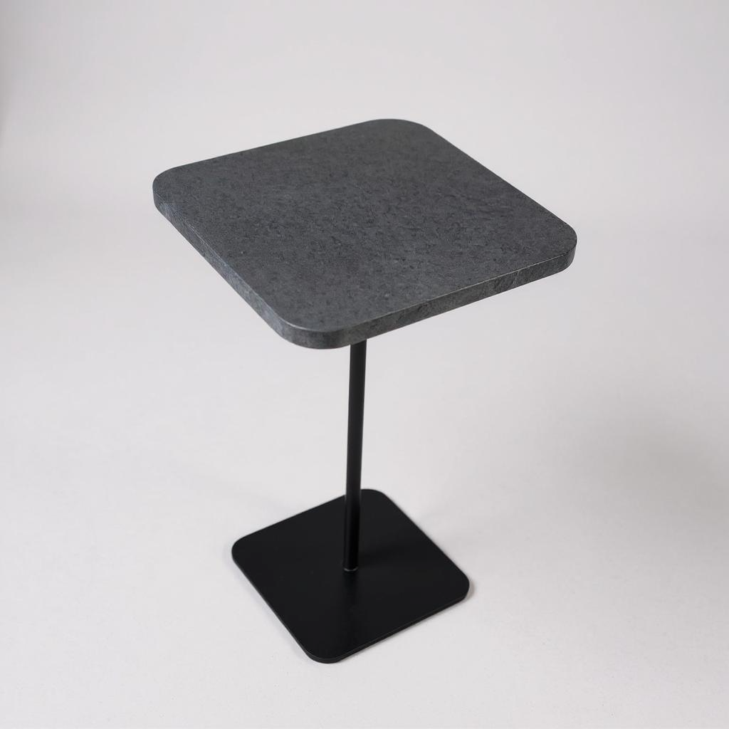 Mesa de Apoio - Granito Diamante Negro - Base cor Preta