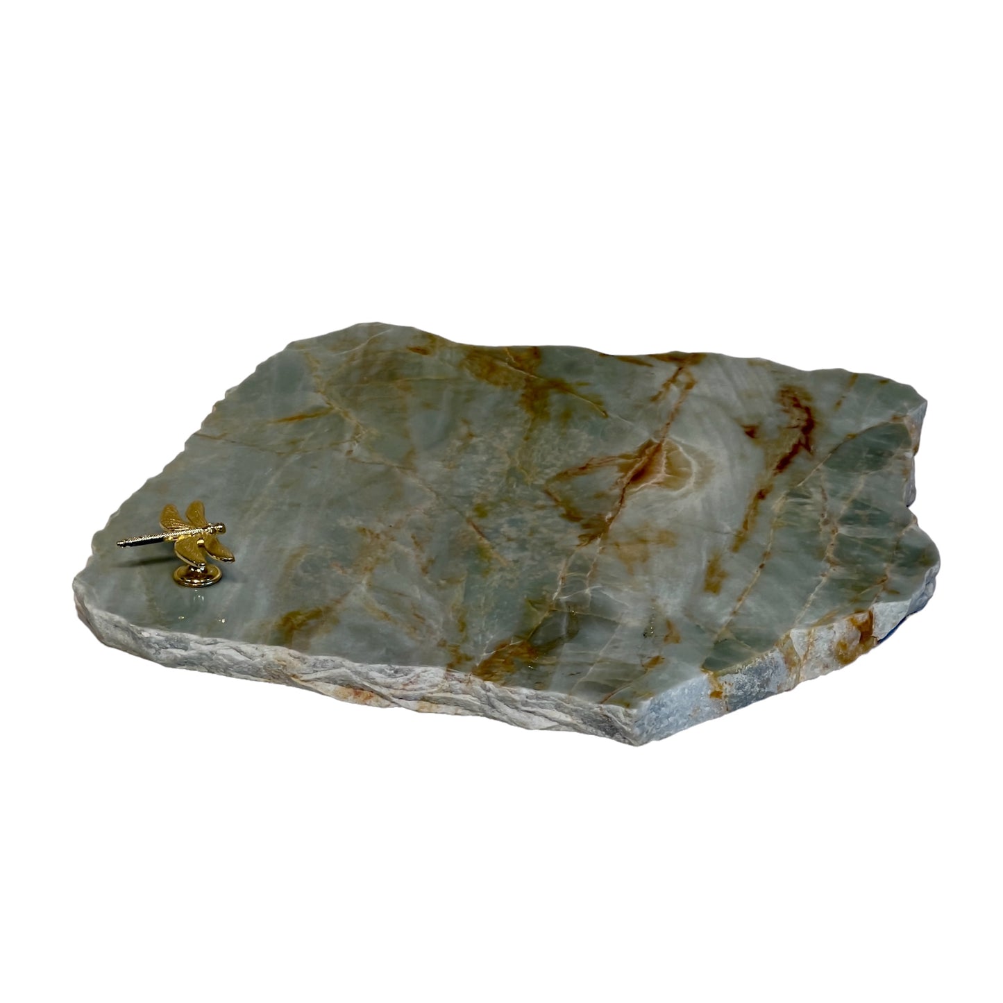 Platter - Quartzito Verde Esmeralda com Libélula