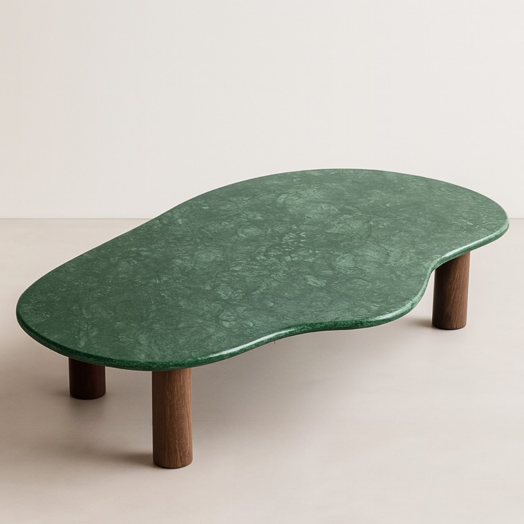 Mesa de Centro Dunas - Mármore Verde Guatemala