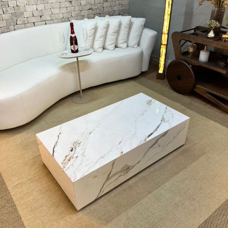 Mesa de Centro Rocca Porcelanato Calacatta