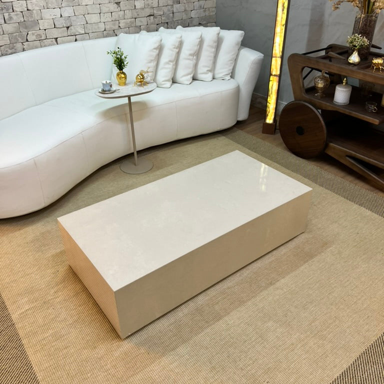 Mesa de Centro Rocca Porcelanato Crema Valência