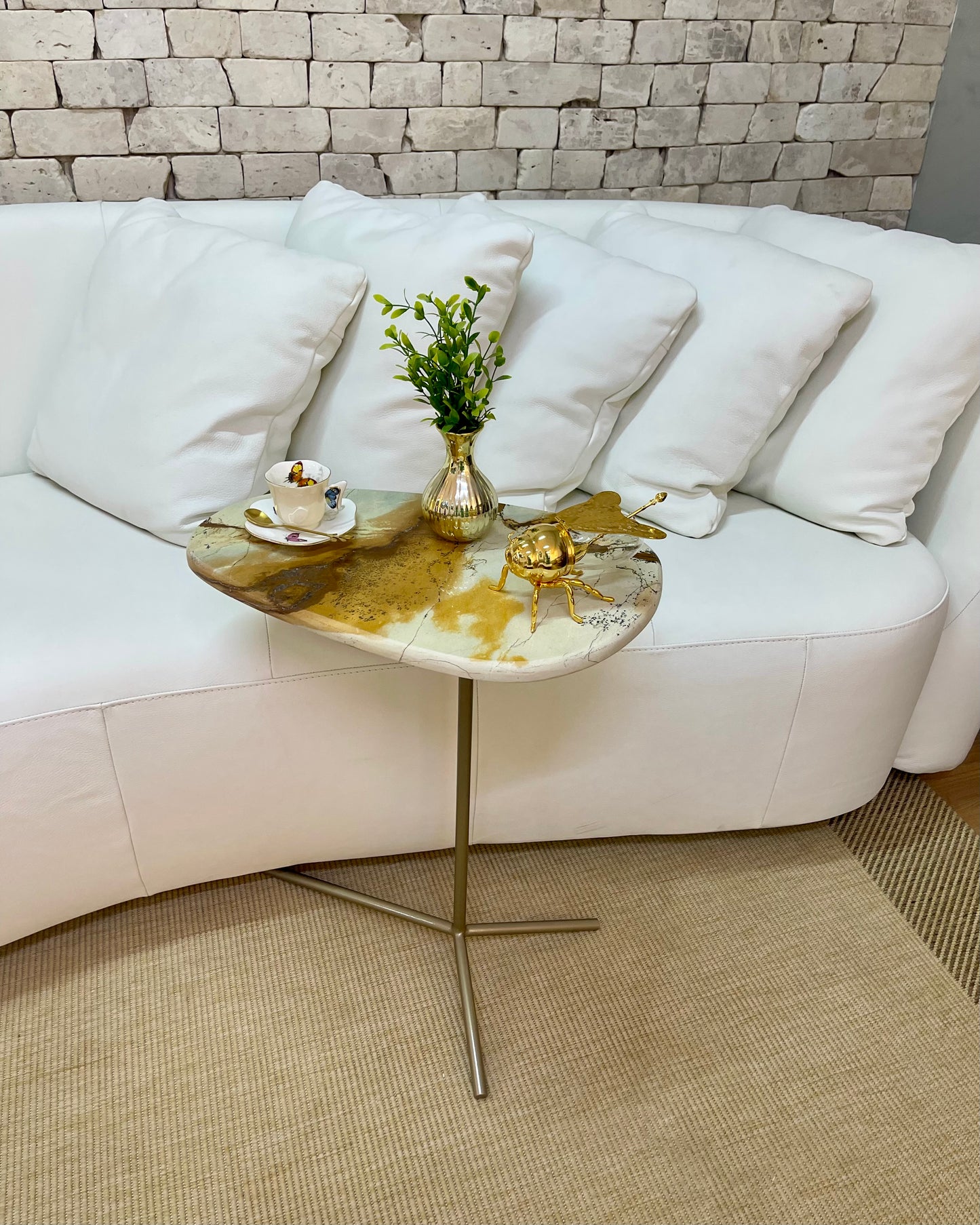 Mesa Ramos Sottile - Quartzito Blue Depp