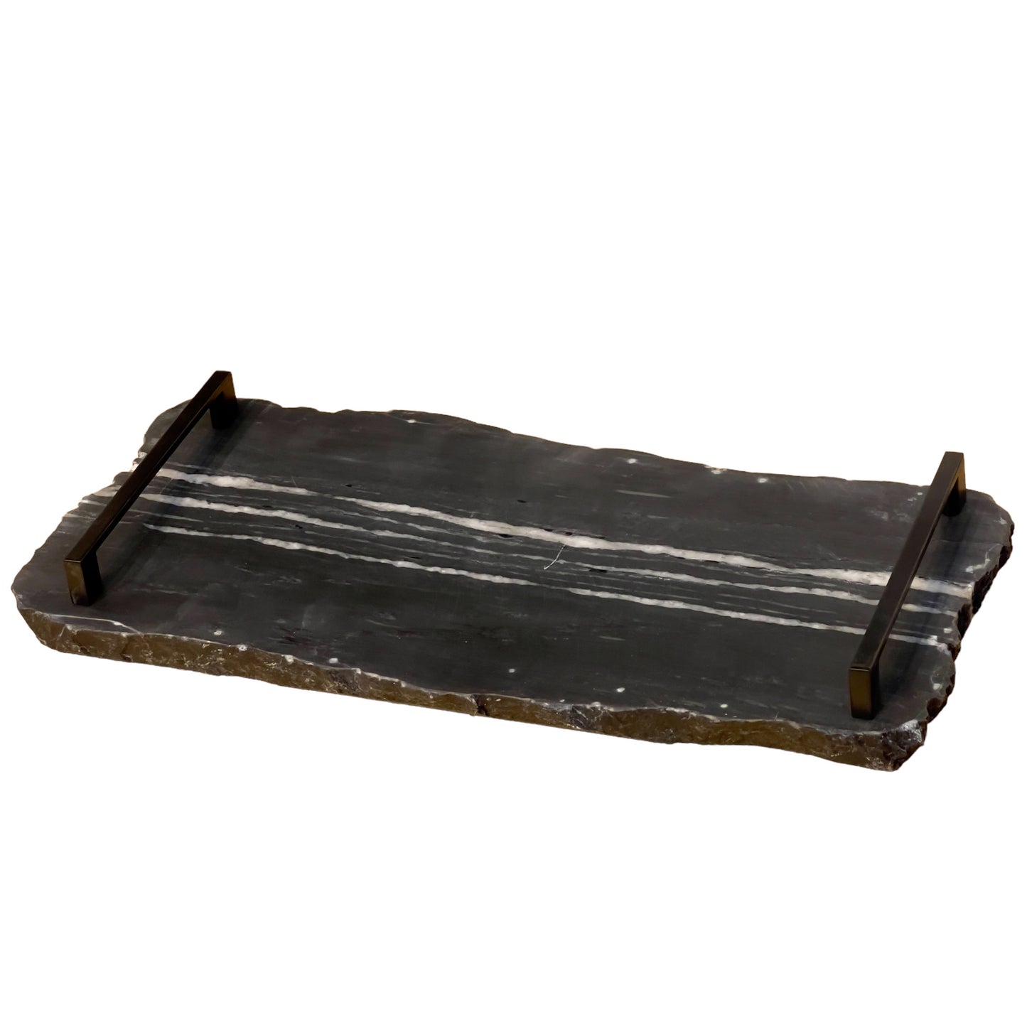 Bandeja Mármore Nero Striatto 20x40
