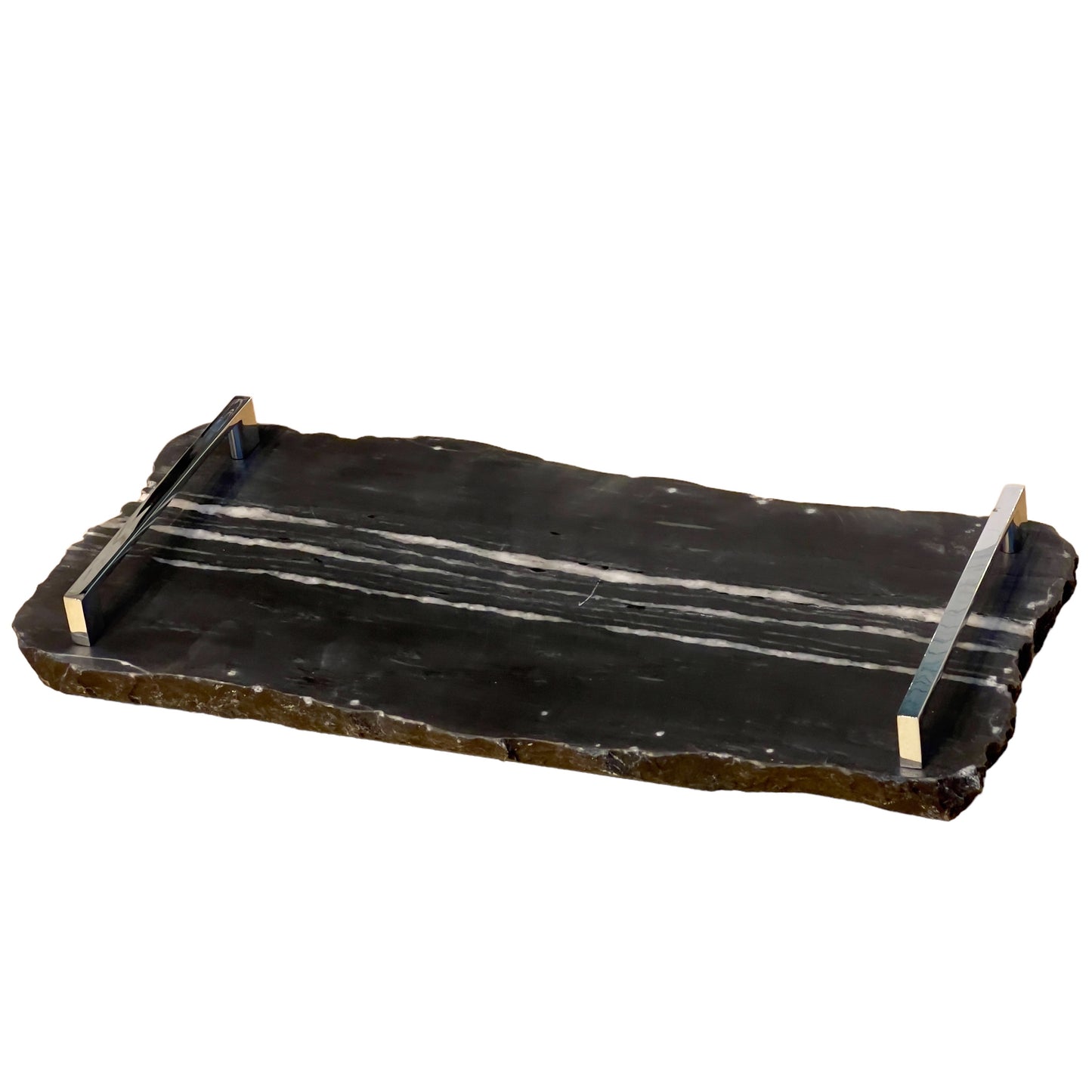 Bandeja Mármore Nero Striatto 20x40