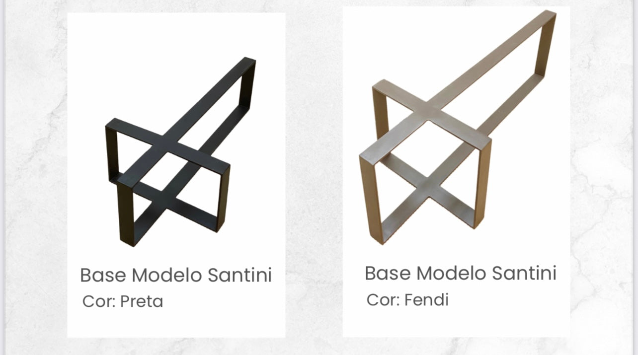 Mesa de Centro Wine Mármore Calacatta - Base Santini - Inox Inoxidável