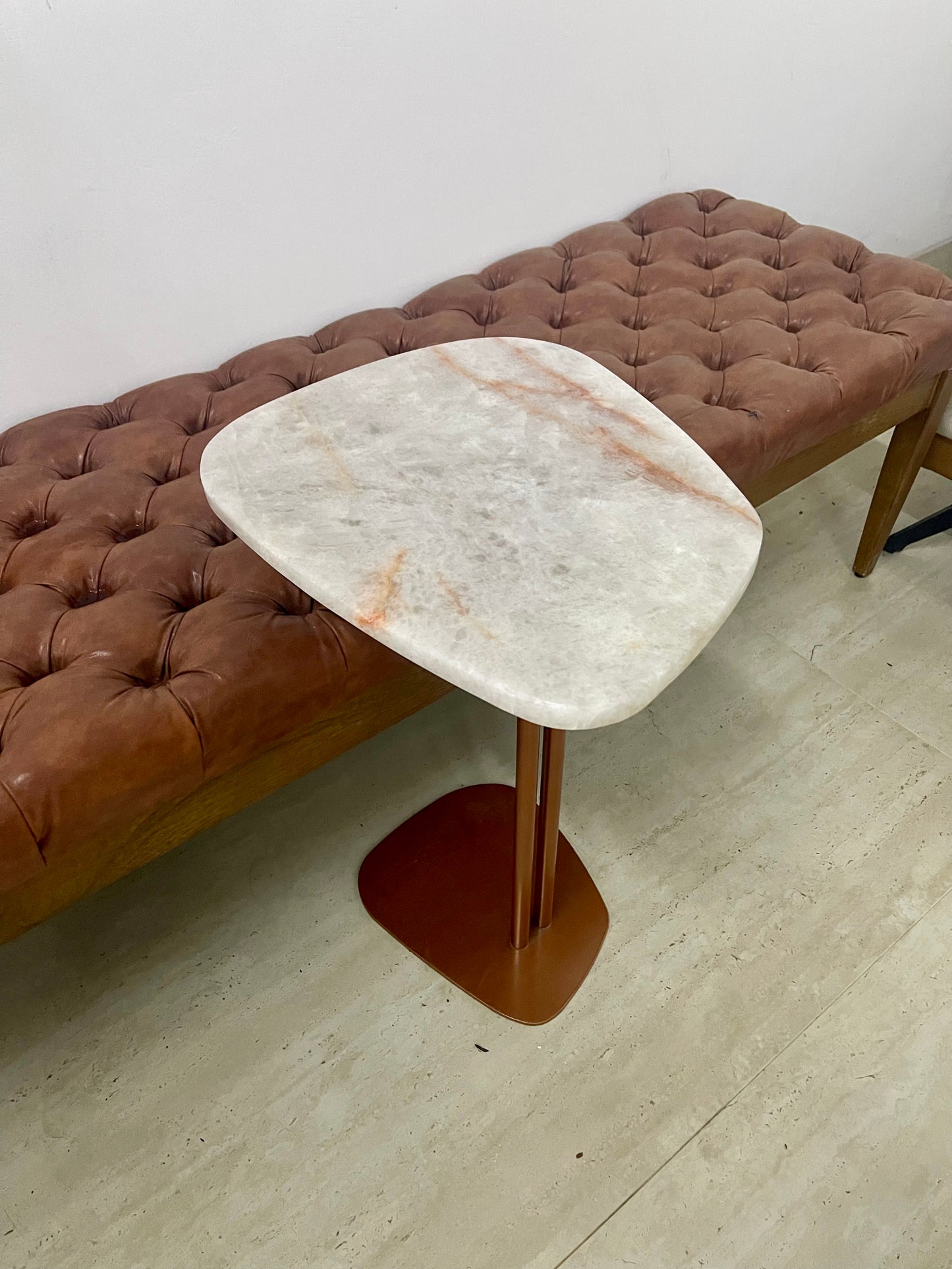 Linha Concha - Quartzito Crytallys Rose (Polido) - Base cor Rose