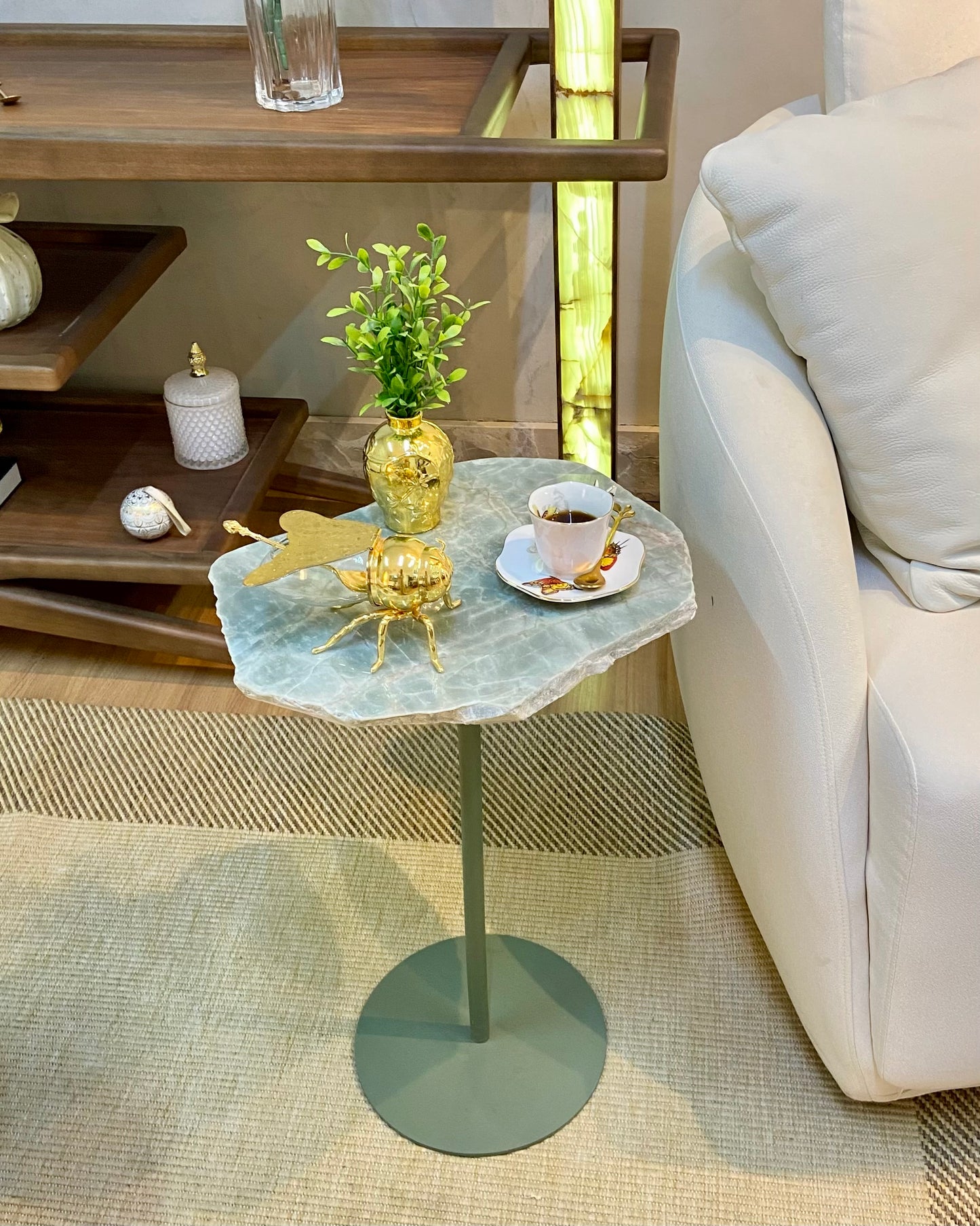 Linha Zera Orgânica -Quatzito Verde Esmeralda - Base cor Verde