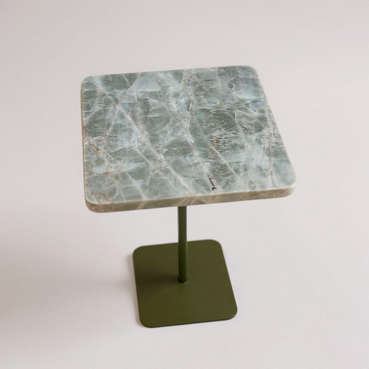 Mesa de Apoio - Quartzito Verde Esmeralda Quadrada