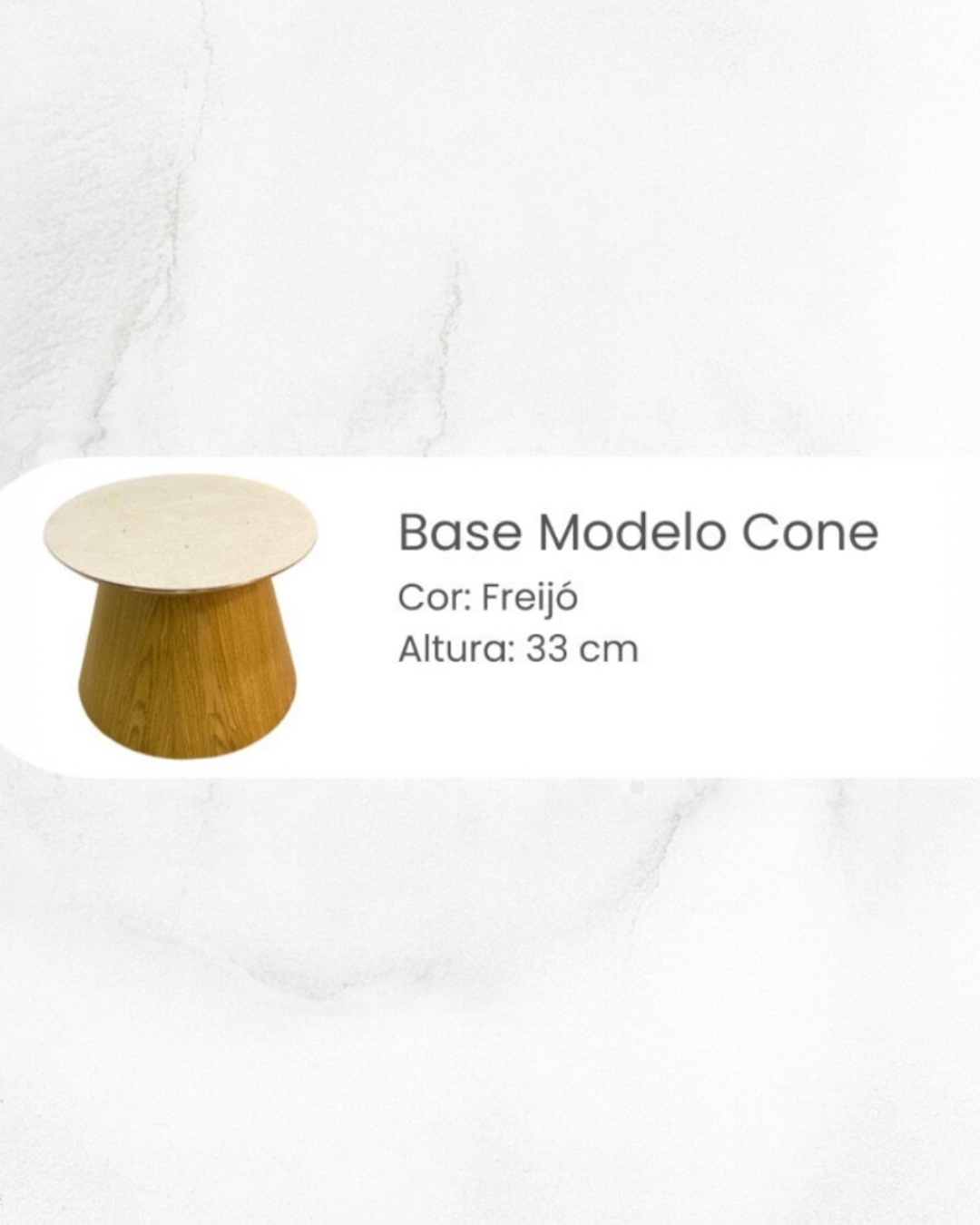 Mesa de Centro - Malbec Dallas - Vermelho Napoleon Bordeaux - Base Cone / Madeira Freijó