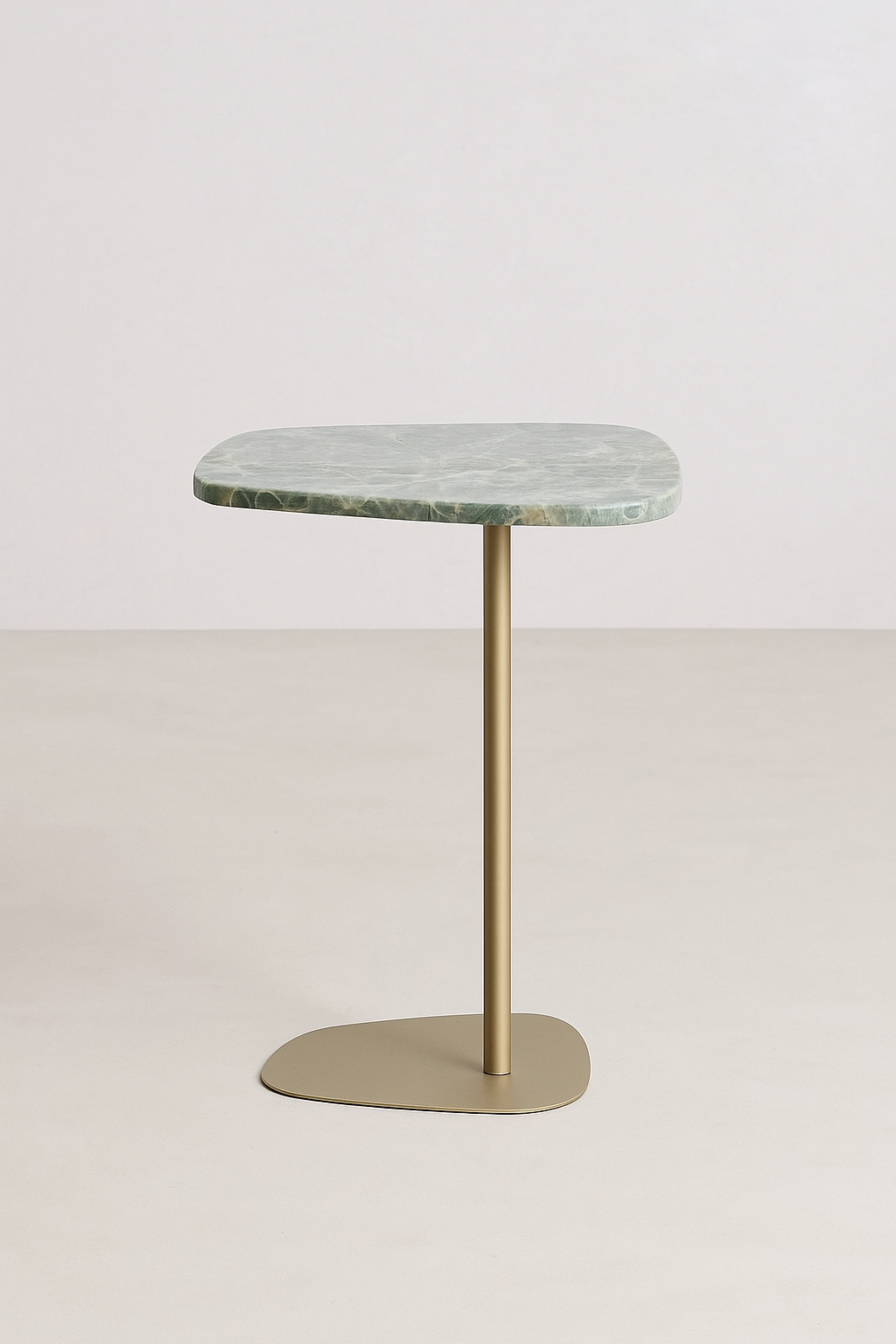 Linha Concha - Quartzito Verde Esmeralda (Polido) - Base cor Champanhe