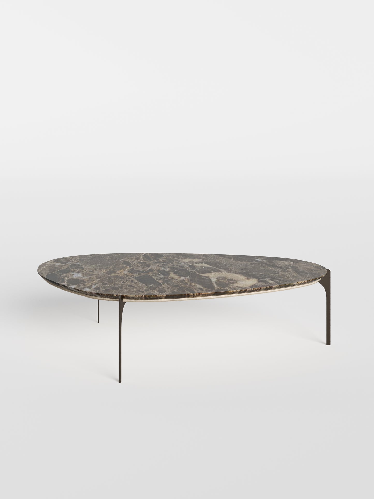 Mesa de Centro Versáttile - Mármore Marrom Imperador