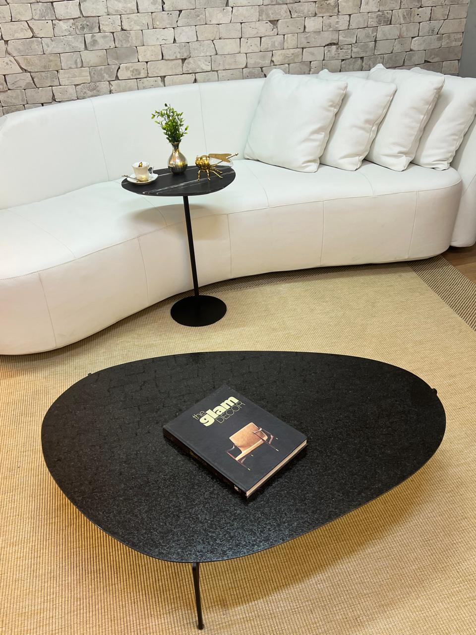 Mesa de Centro Versátille Granito Diamante Negro