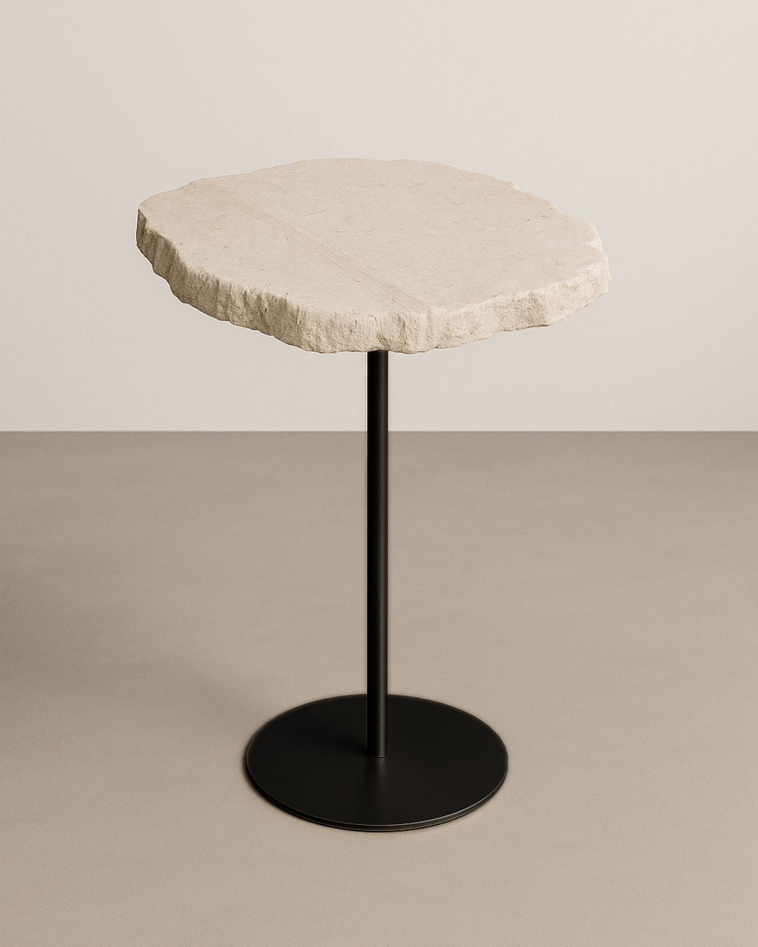 Mesa Orgânica Zera Mármore Travertino Romano Legítimo