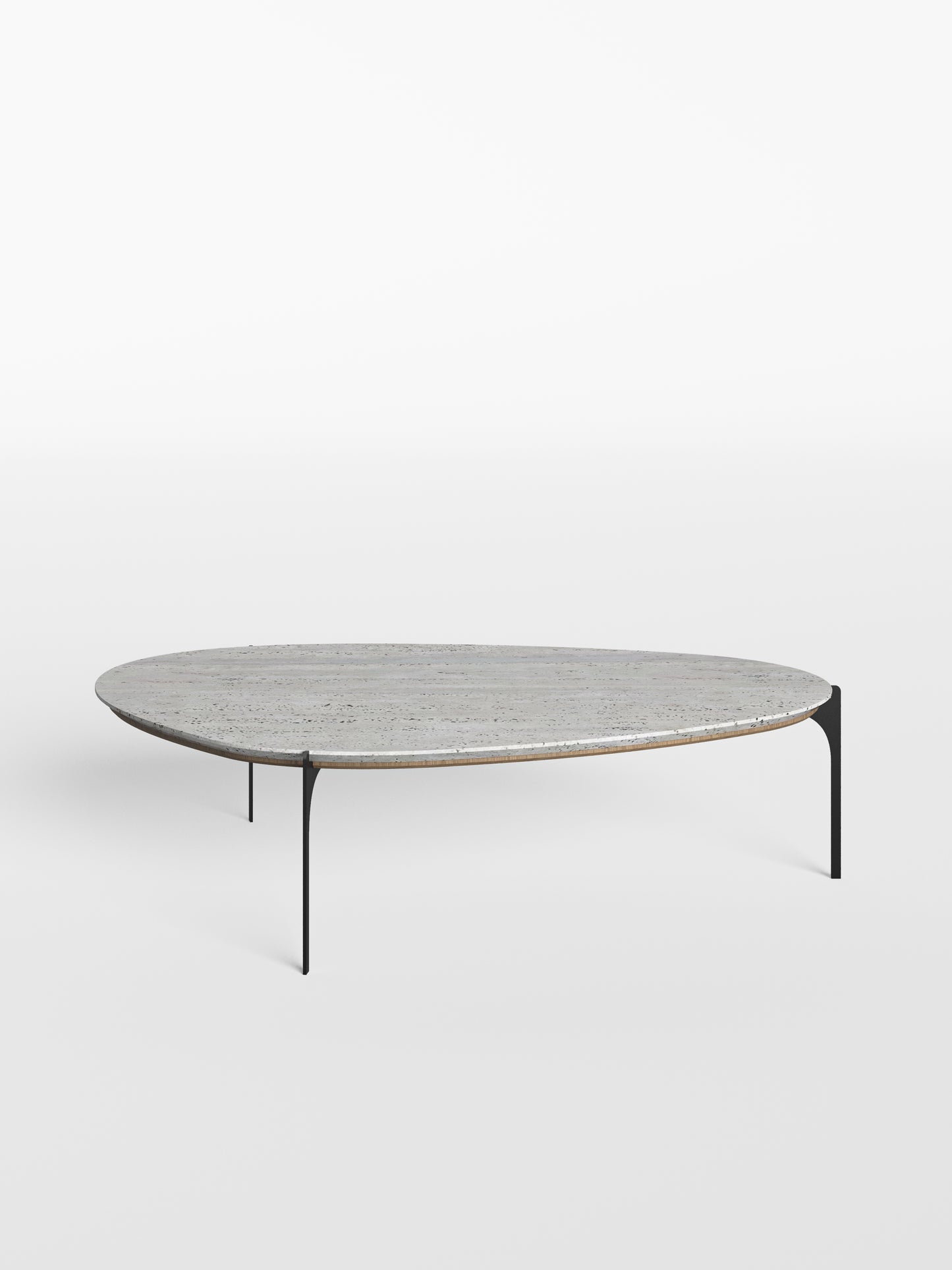 Mesa de Centro Versatille - Mármore Travertino Romano Legítimo