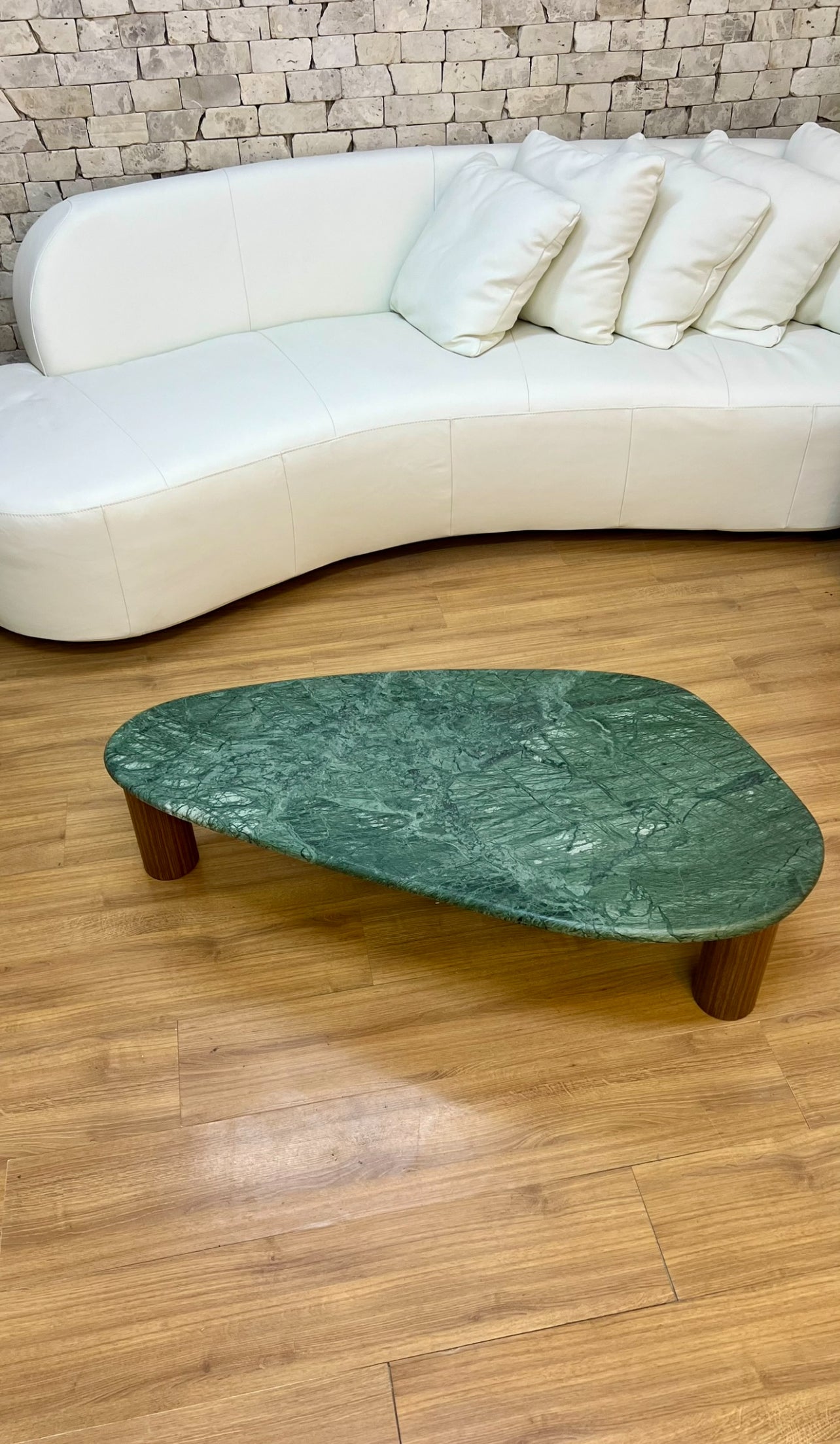 Mesa de Centro - Itália Mármore Verde Guatemala