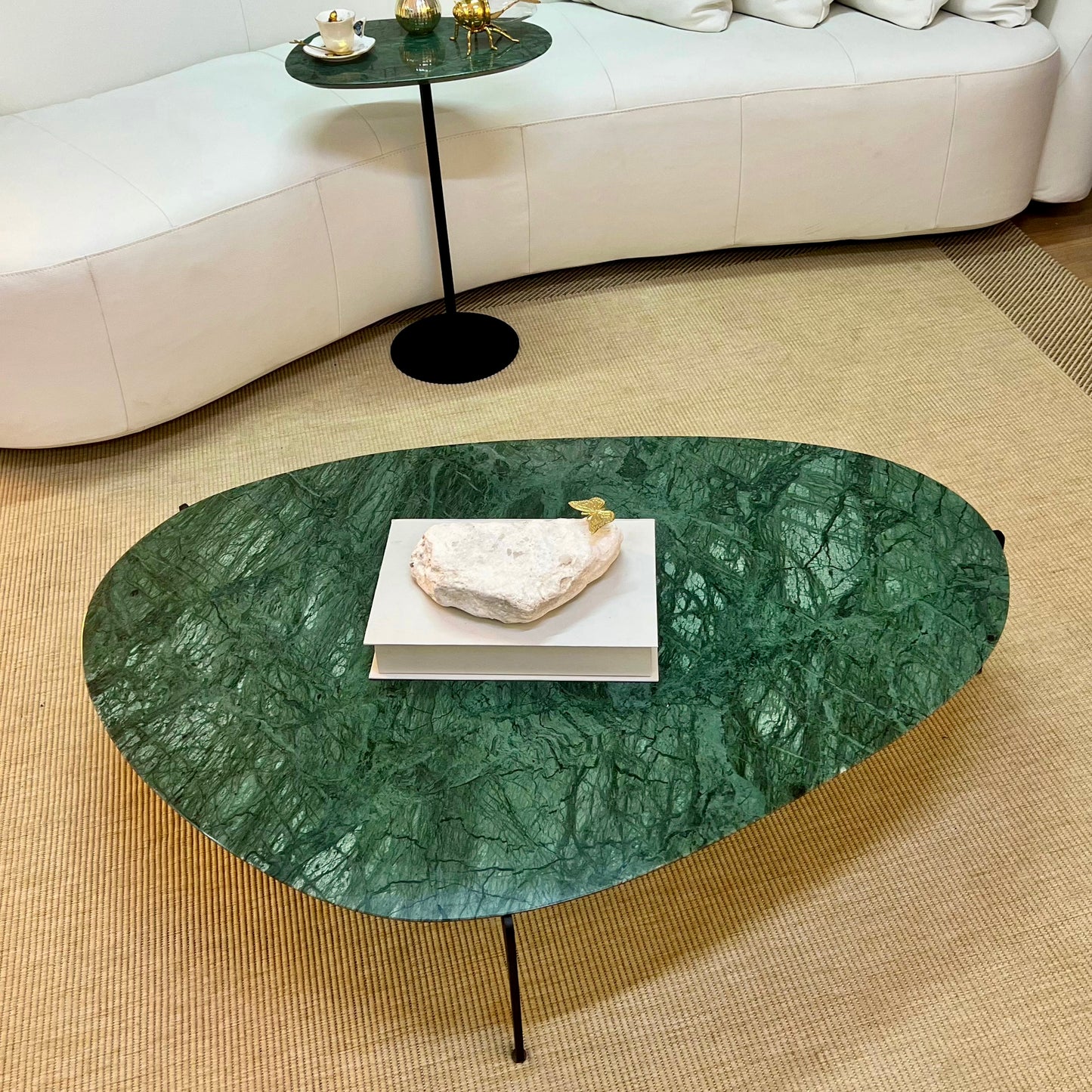 Mesa de Centro Versátille Mármore Verde Guatemala