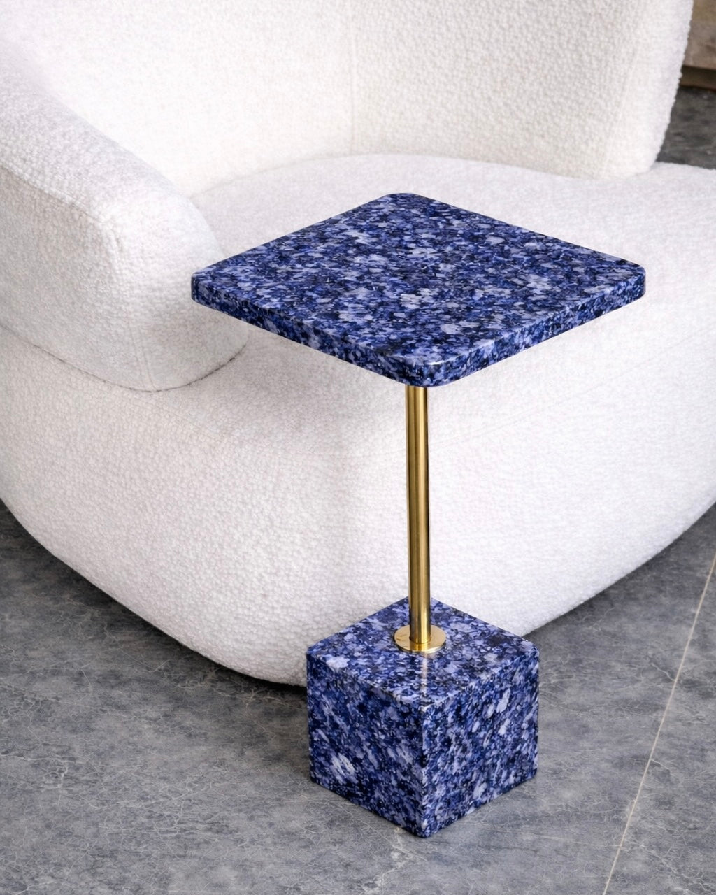 Linha Cabernet Sauvignon - Mármore Azul Raríssimo - ( Textura Polida - Com Brilho)