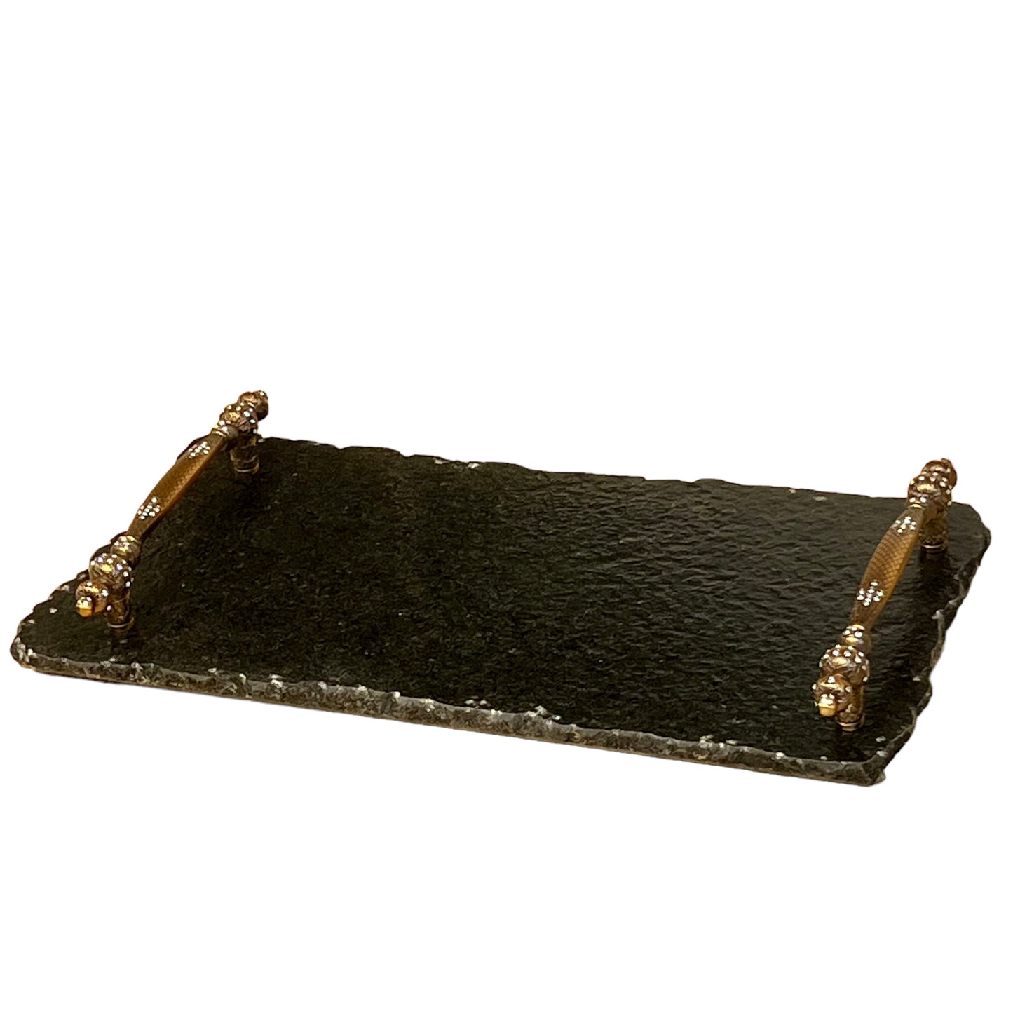 Bandeja Mármore Preto Escovado 20x40