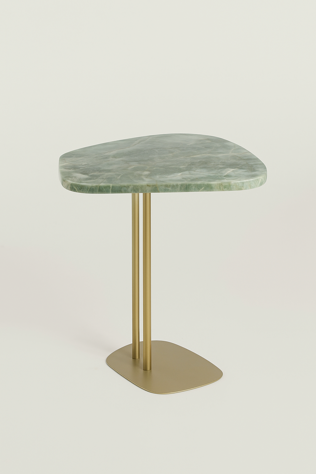 Linha Concha - Quartzito Verde Esmeralda (Polido) - Base cor Champanhe