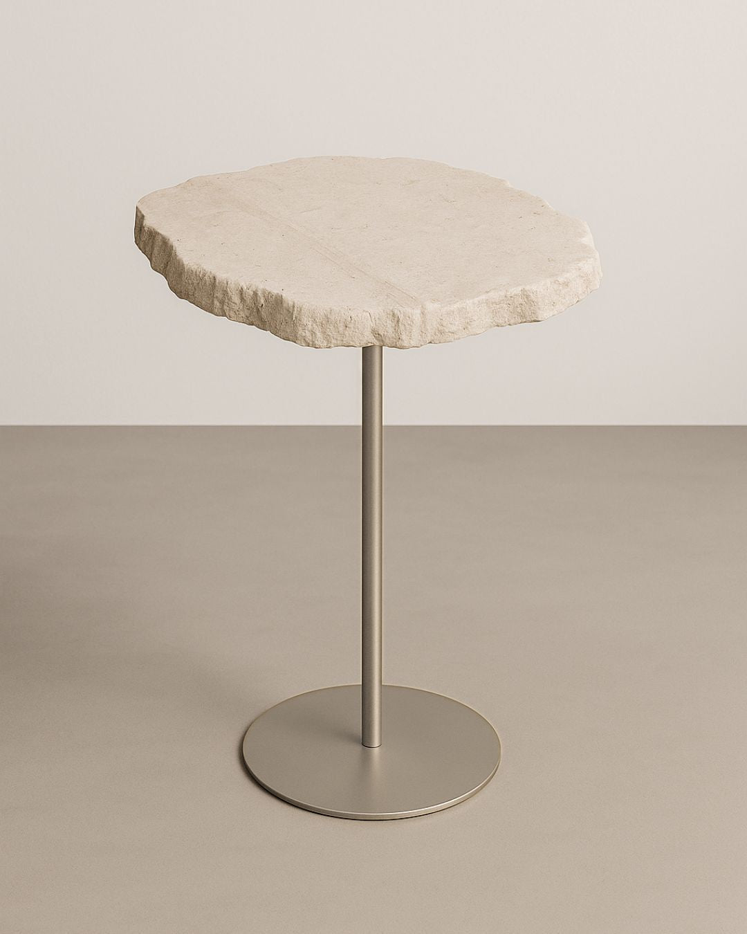 Mesa Orgânica Zera Mármore Travertino Romano Legítimo