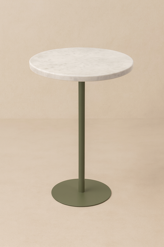 Linha Zera - Mármore Calacatta- Base cor Verde