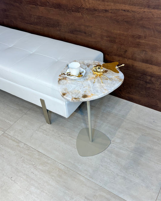 Mesa Lateral - Cristallus Gold - Base cor Bege