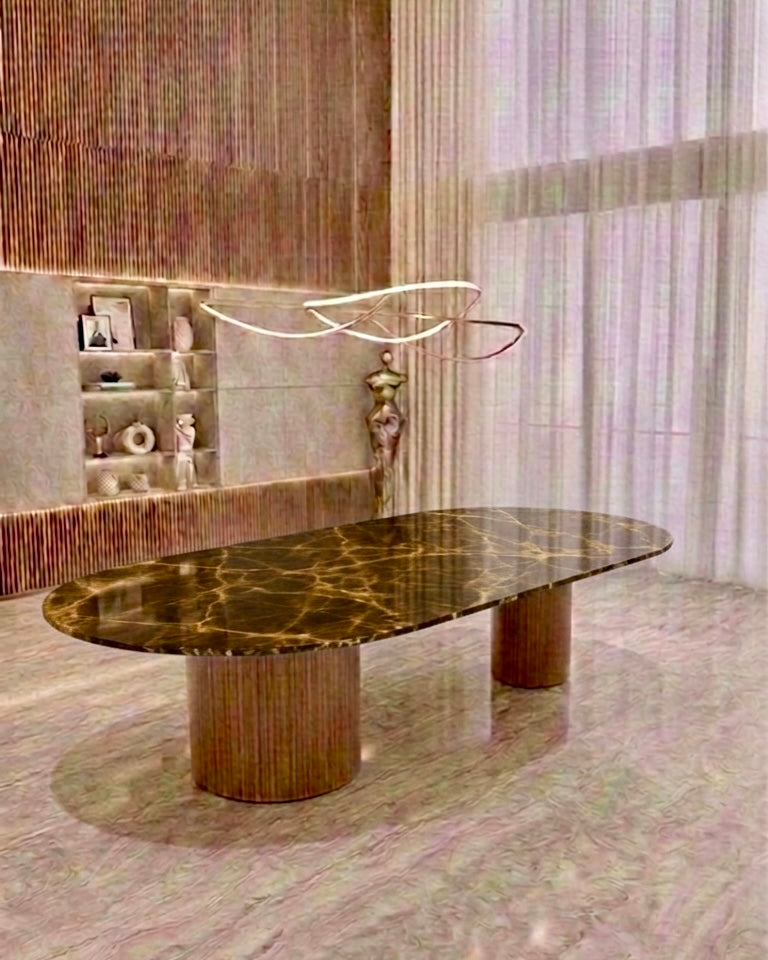 Mesa de Jantar Wine Quartzito Perla Vinhedo