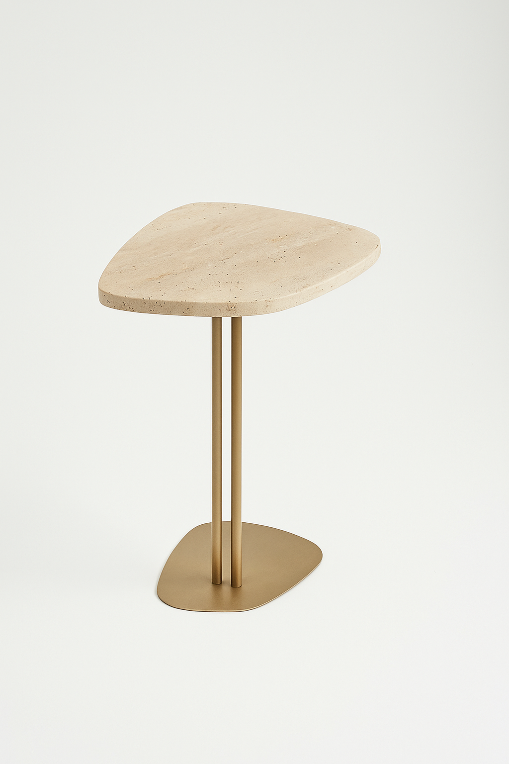 Linha Concha - Mármore Travertino Romano ( Textura Natural ) - Base cor Champanhe