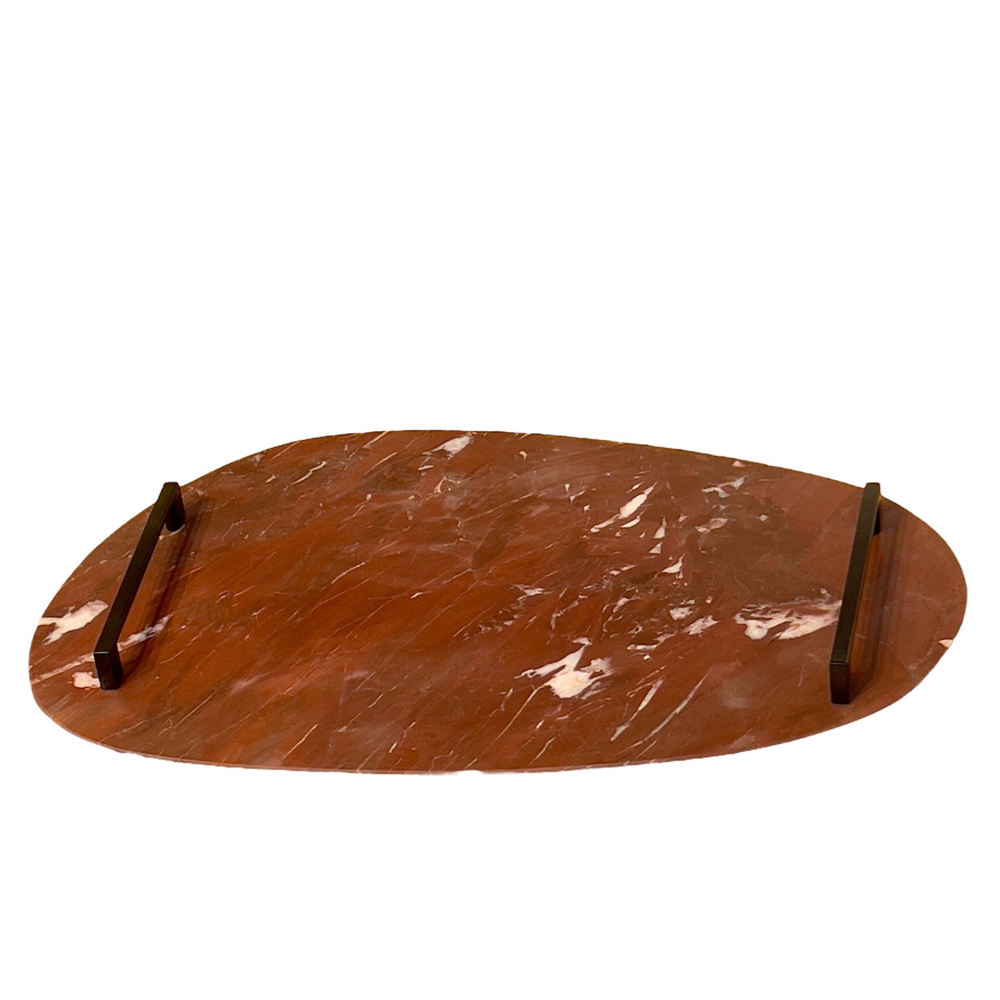 Bandeja Mármore Vermelho Napoleão 30x44cm