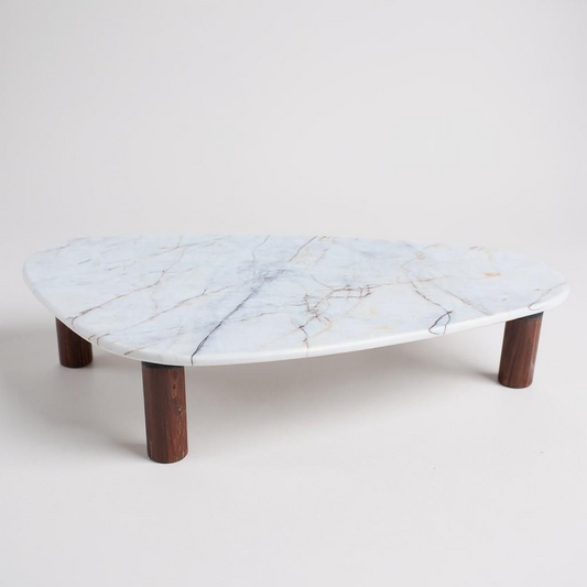 Mesa de Centro Itália - Quartizito Cristallo Gold Textura Polido (Com Brilho)