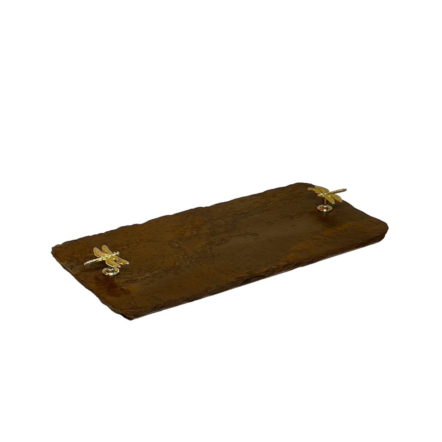 Bandeja - Quartzito BRONZITE - Pegador Libélula