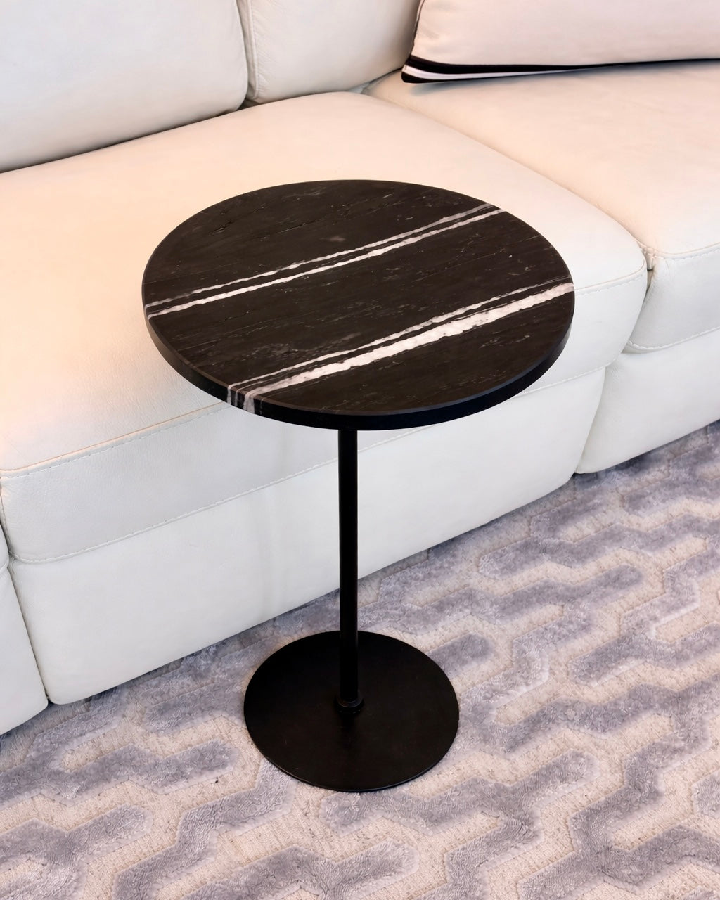 Linha Zera - Mármore Nero Striatto - Base cor Preta
