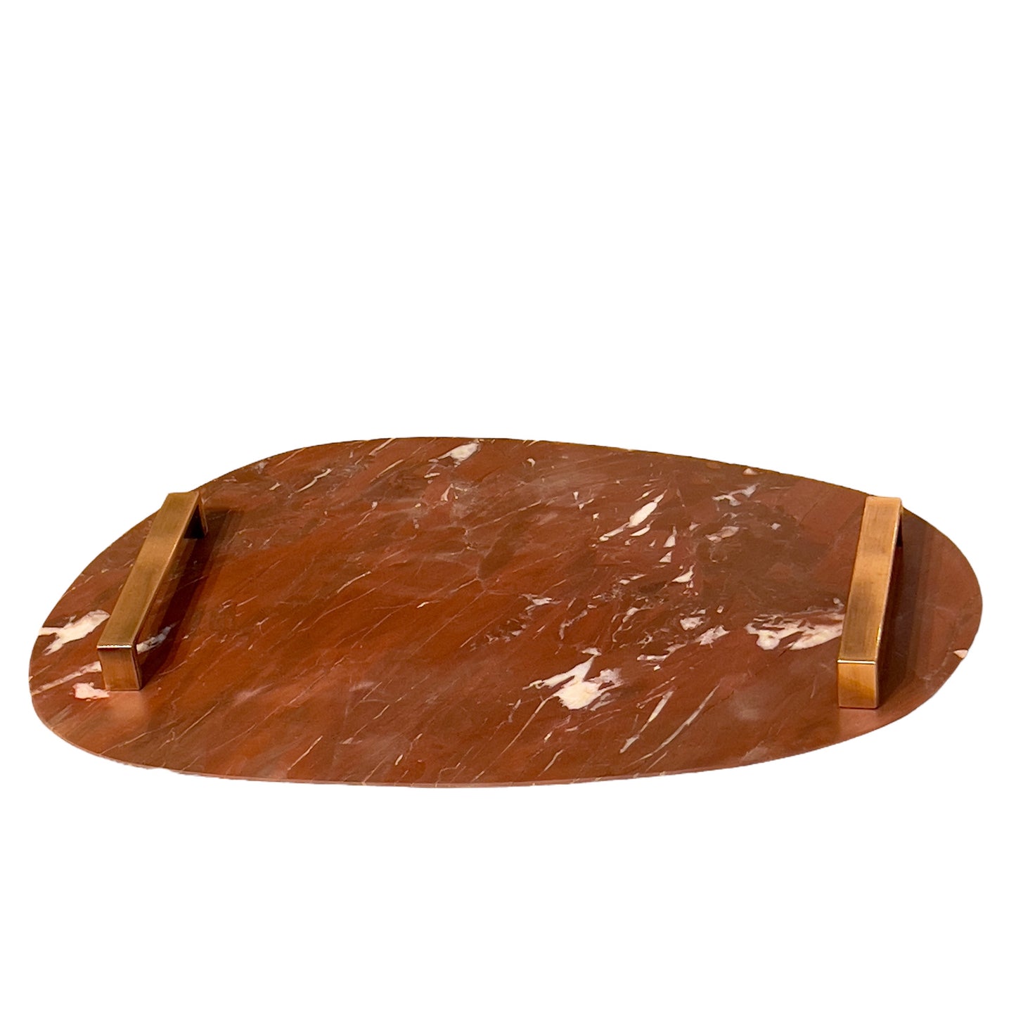 Bandeja Mármore Vermelho Napoleão 30x44cm