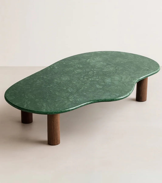 Mesa de Centro - Dunas Mármore Verde Guatemala