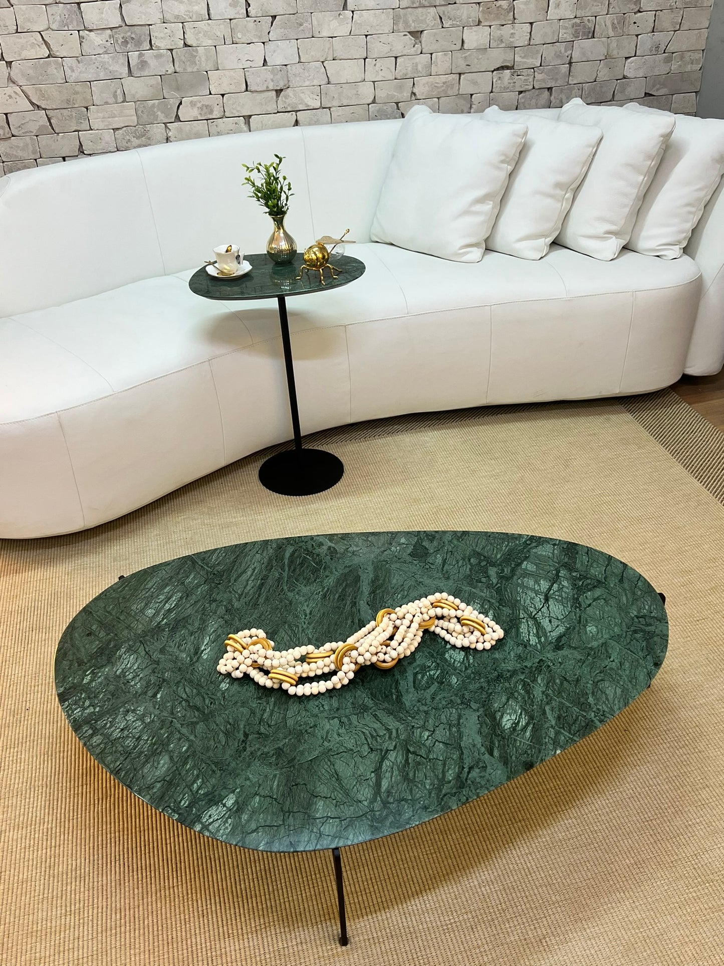 Mesa de Centro Versátille Mármore Verde Guatemala