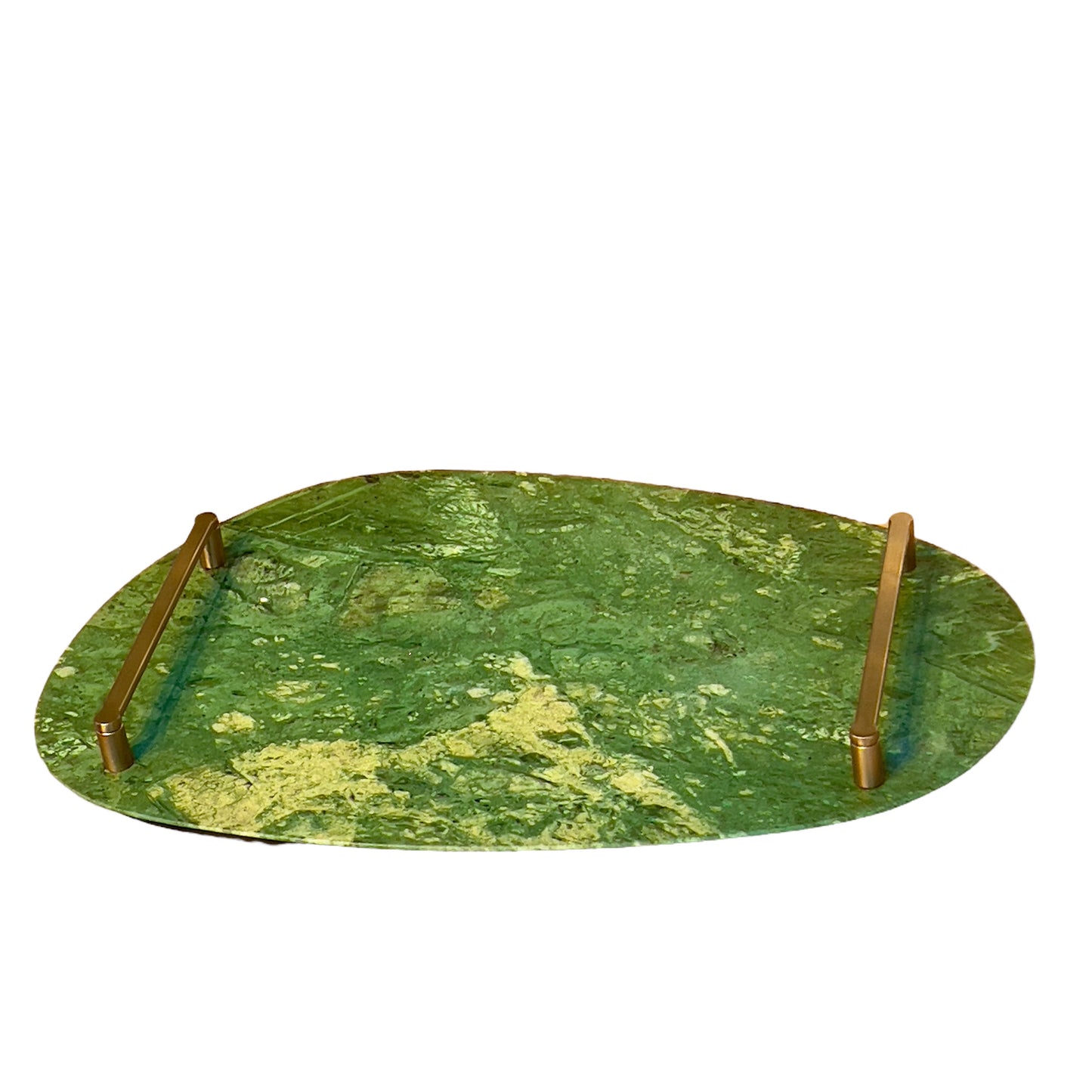 Bandeja Concha Mármore Verde Guatemala 30x44cm