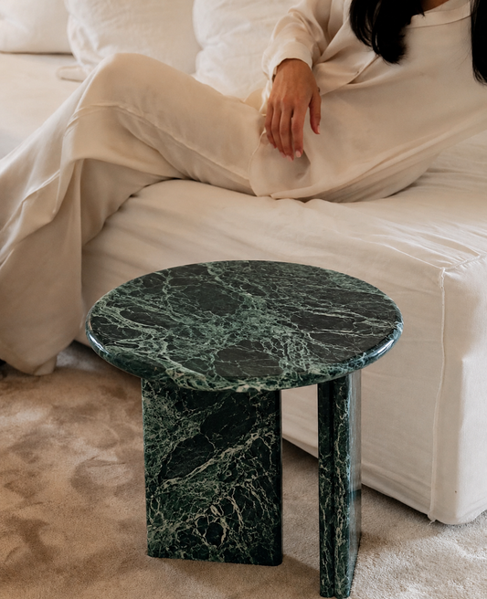 Mesa Lateral Portofino | Mármore Verde Alpi