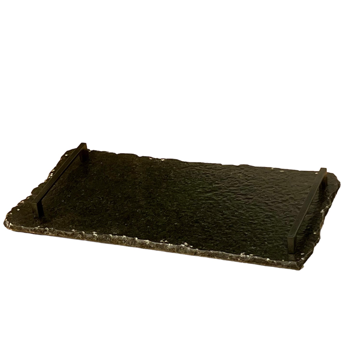 Bandeja Mármore Preto Escovado 20x40