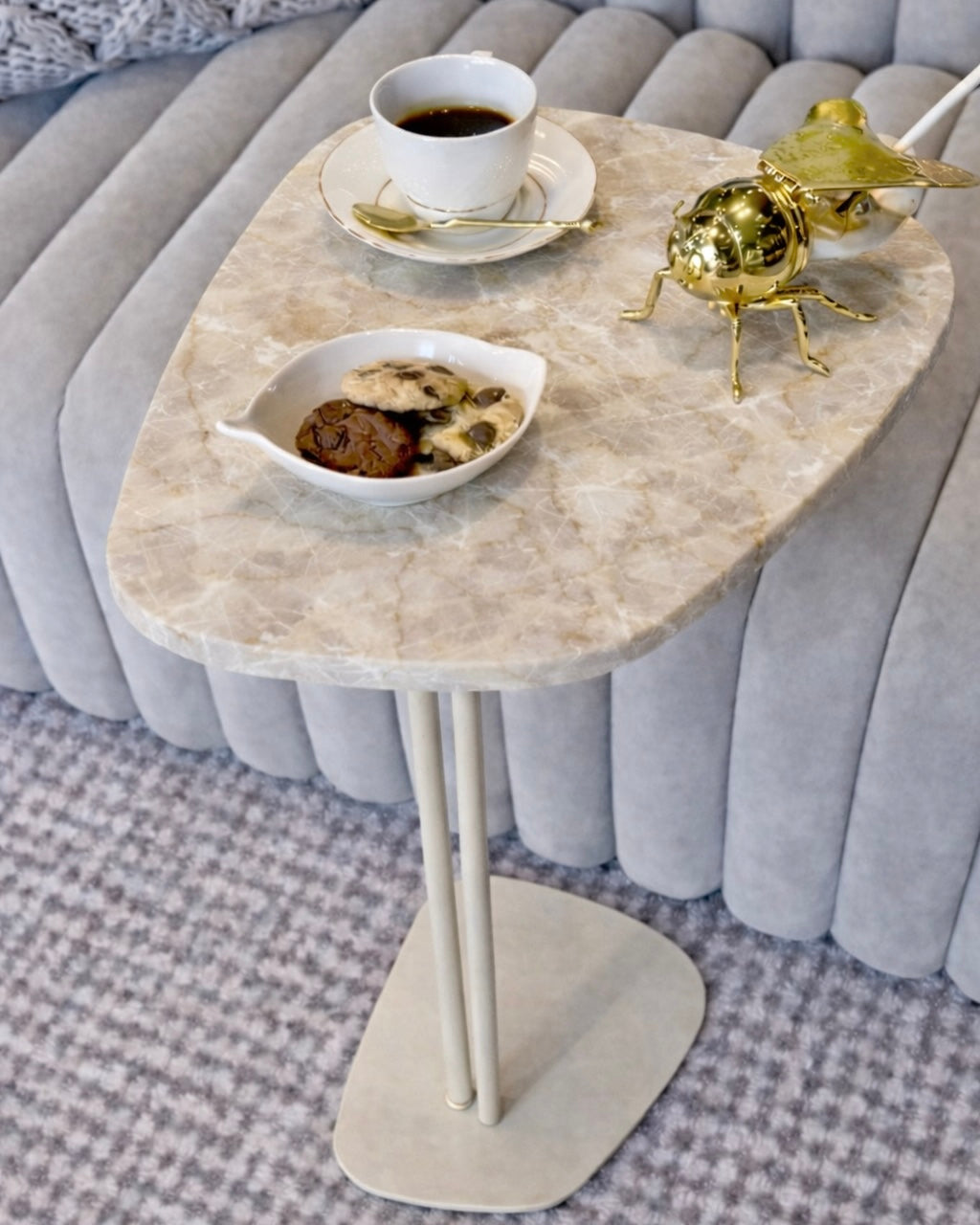 Linha Concha - Quartzito Taj Mahal - Base cor Marfim