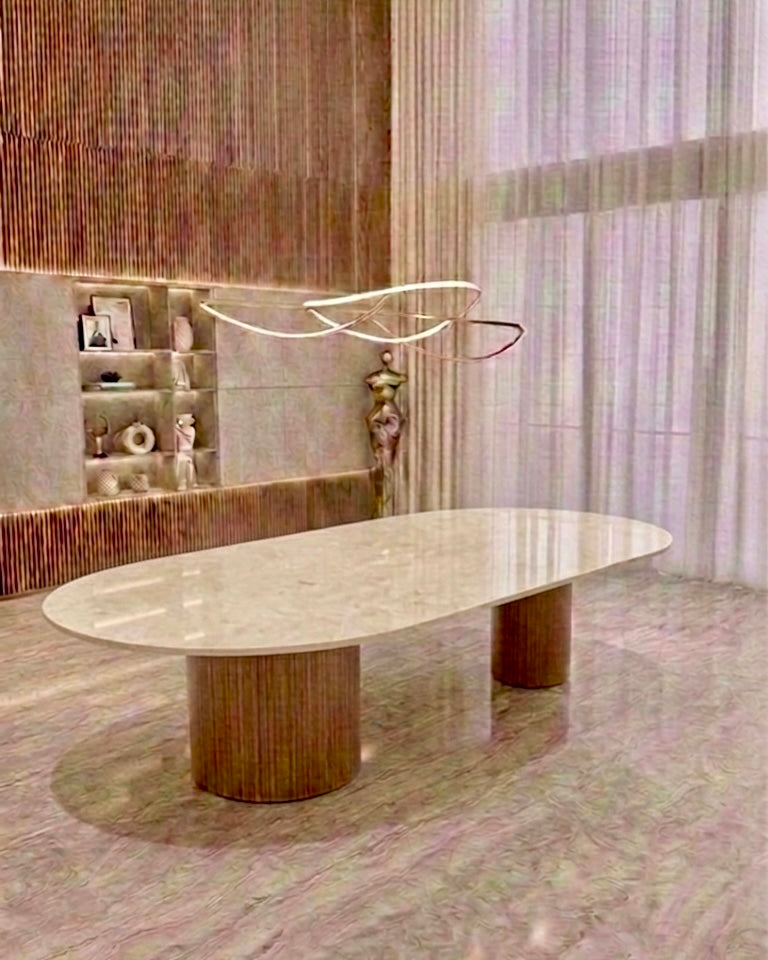 Mesa de Jantar Wine Quartzito Perla Vinhedo