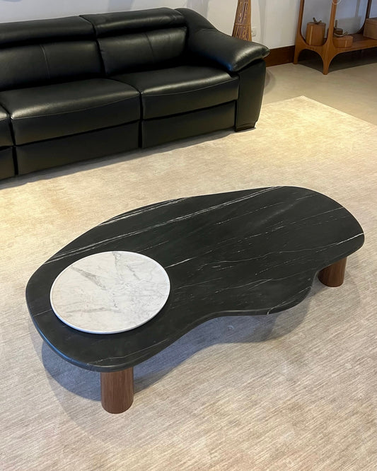 Mesa de Centro - Dunas Mármore Nero Striatto