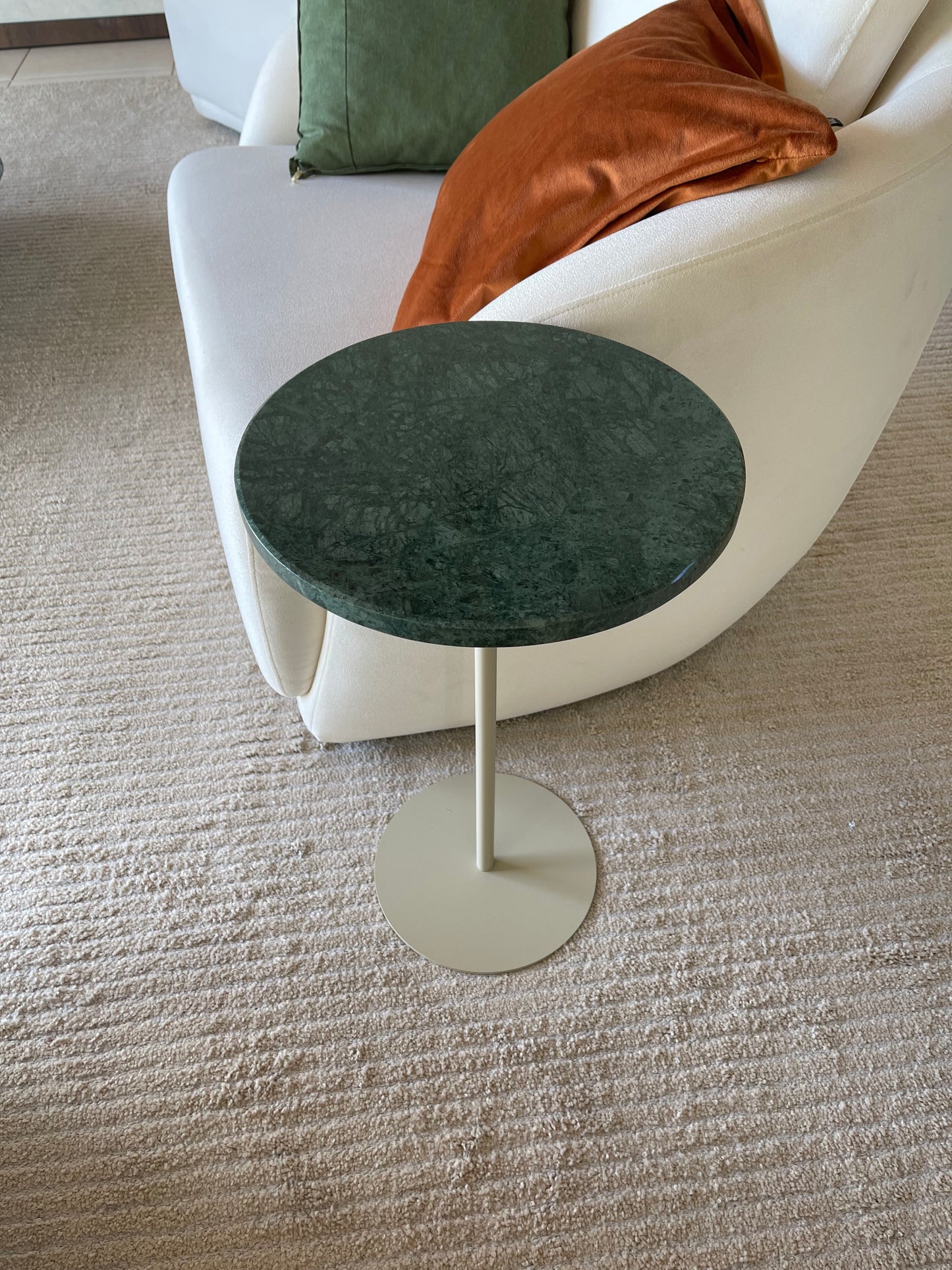 Linha Zera - Mármore Verde Guatemala - Base cor Bege