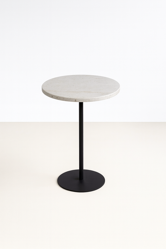 Linha Zera - Mesa Lateral Quartzito Grey Noble