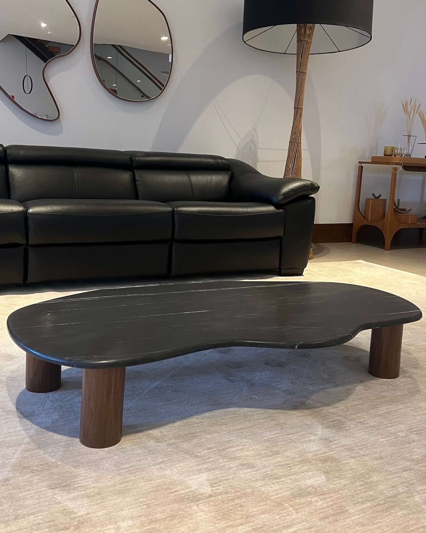 Mesa de Centro - Dunas Mármore Nero Striatto
