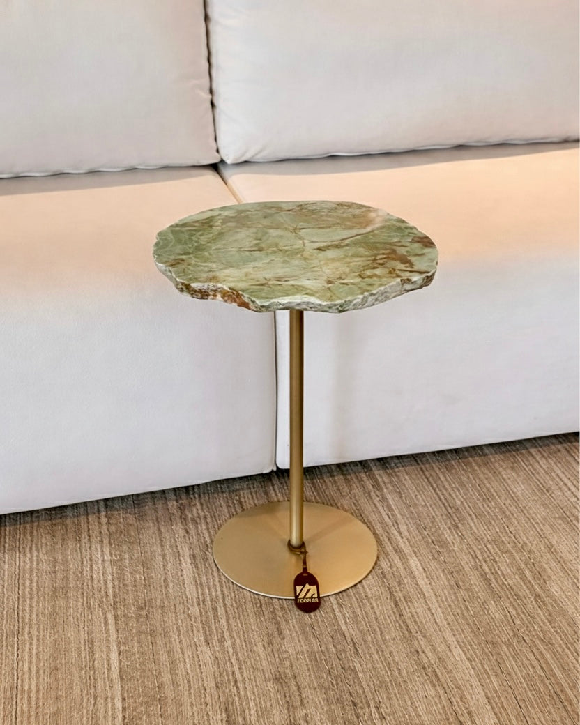 Linha Zera Orgânica  -Quatzito Verde Esmeralda - Base Champanhe